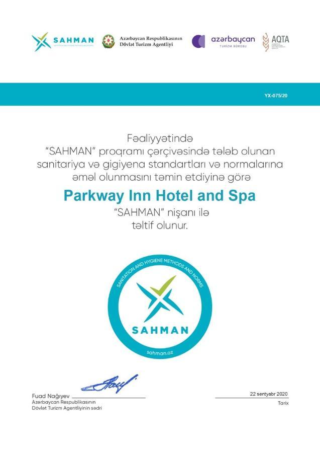 Parkway Inn Hotel & Spa Baku Bagian luar foto